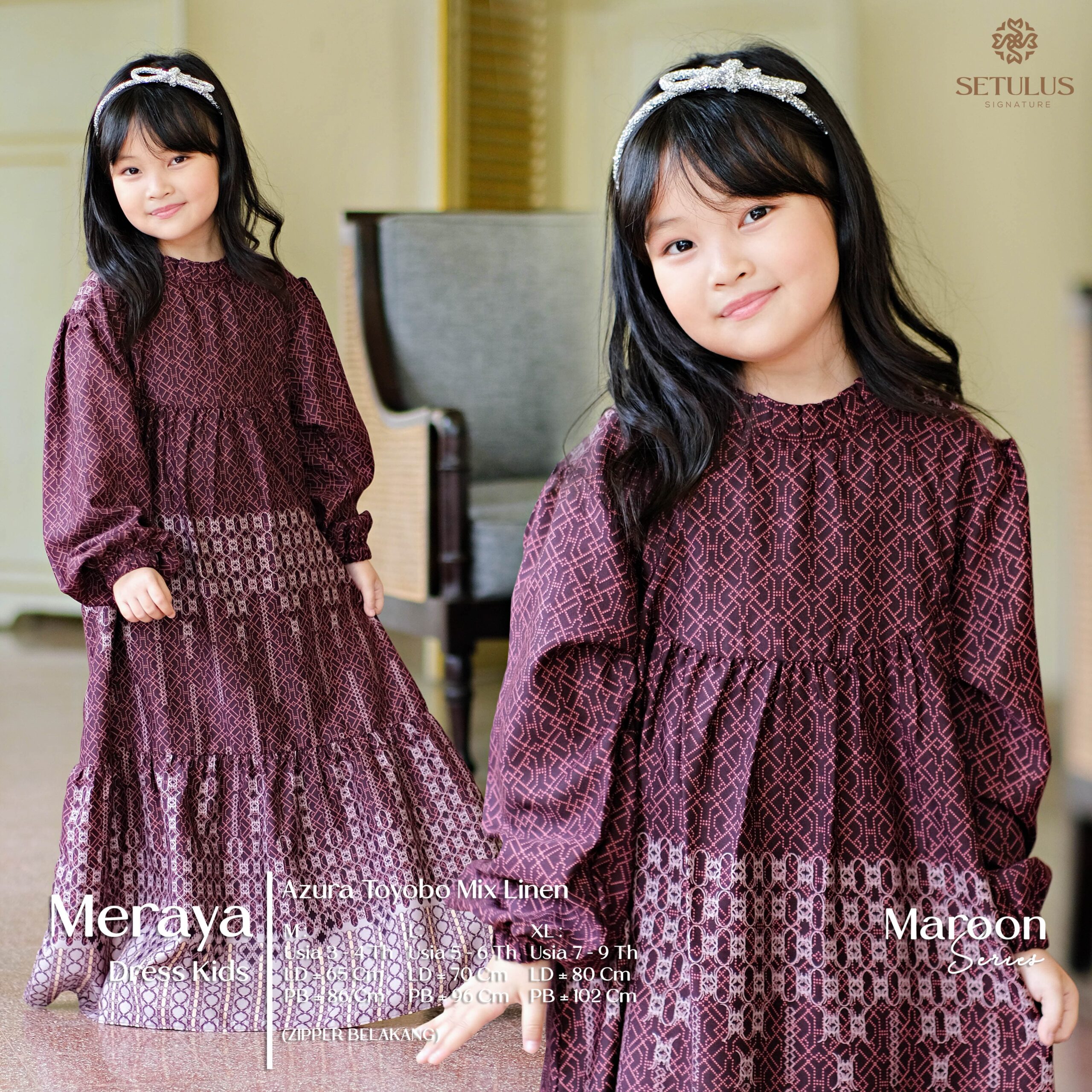Dress Kids Maroon