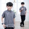 Senada Family Set|Kemeja Kids Dark Grey