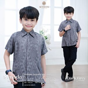 Kemeja Kids Dark Grey