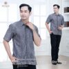 Senada Family Set|Kemeja Dad Dark Grey