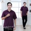 Senada Family Set|Kemeja Dad Burgundy