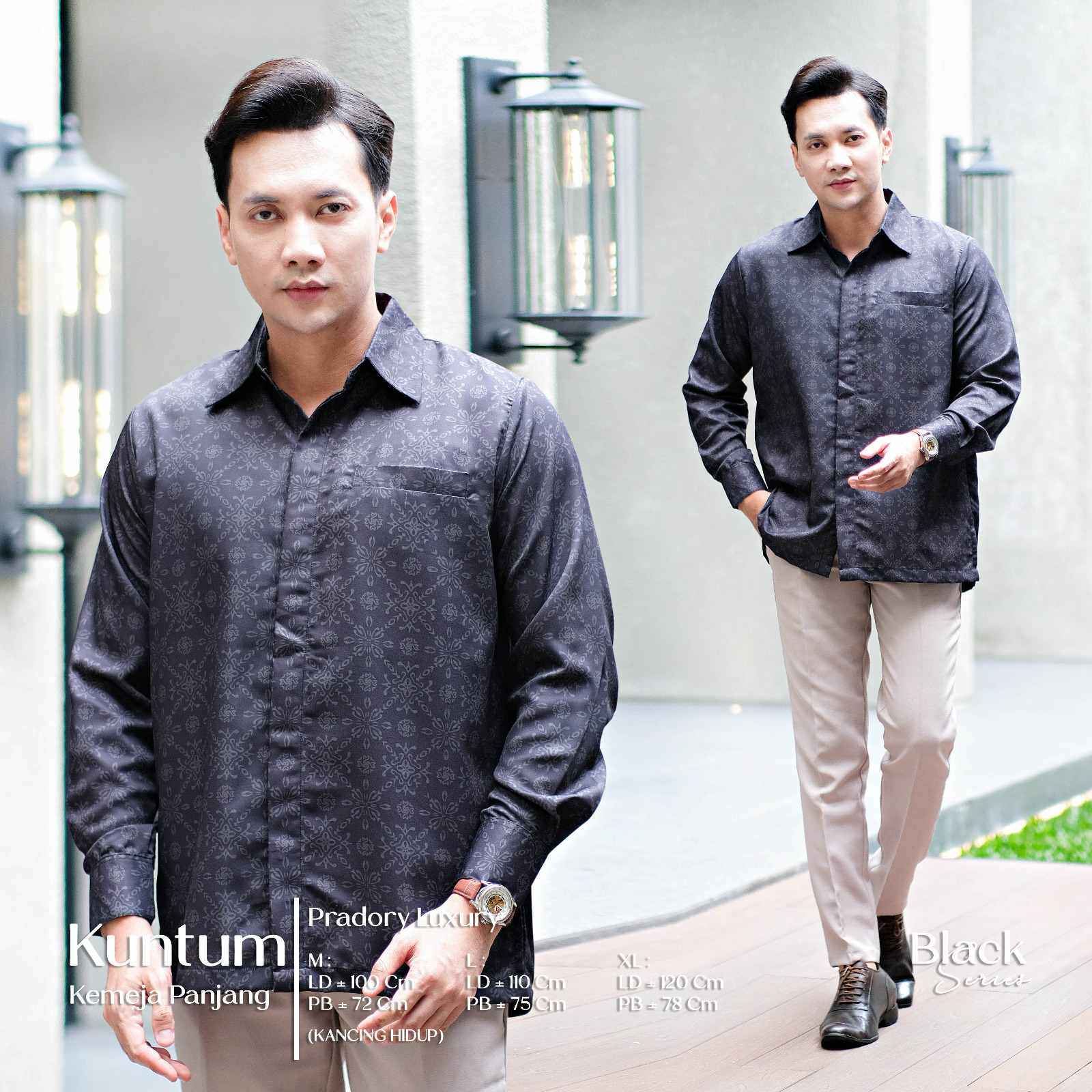 Kemeja Panjang Black