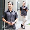 Kuntum Family Sarimbit|Kemeja Pendek Black