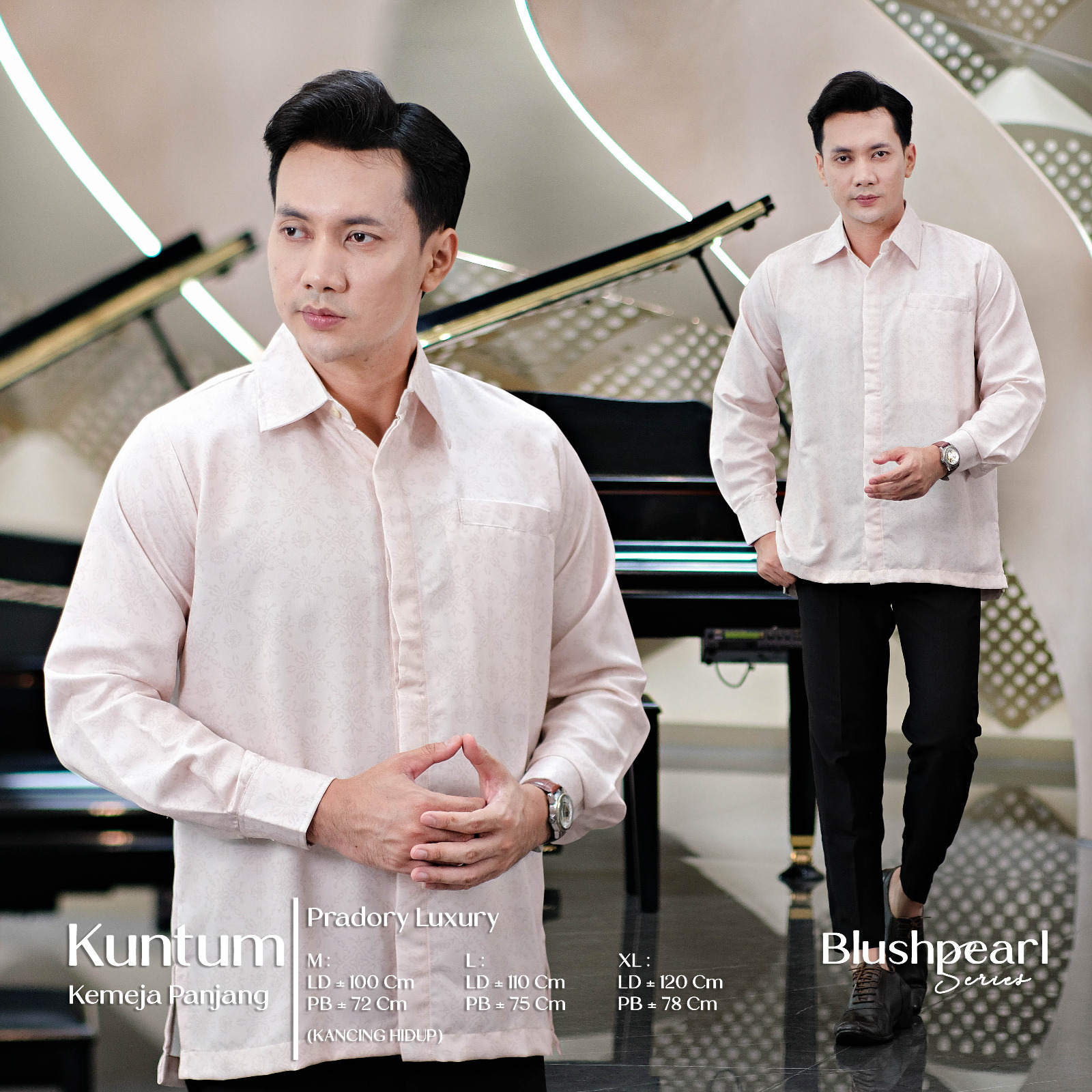 Kemeja Panjang Blushpearl