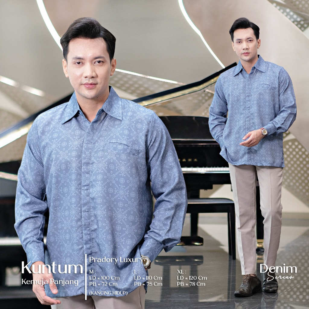 Kemeja Panjang Denim