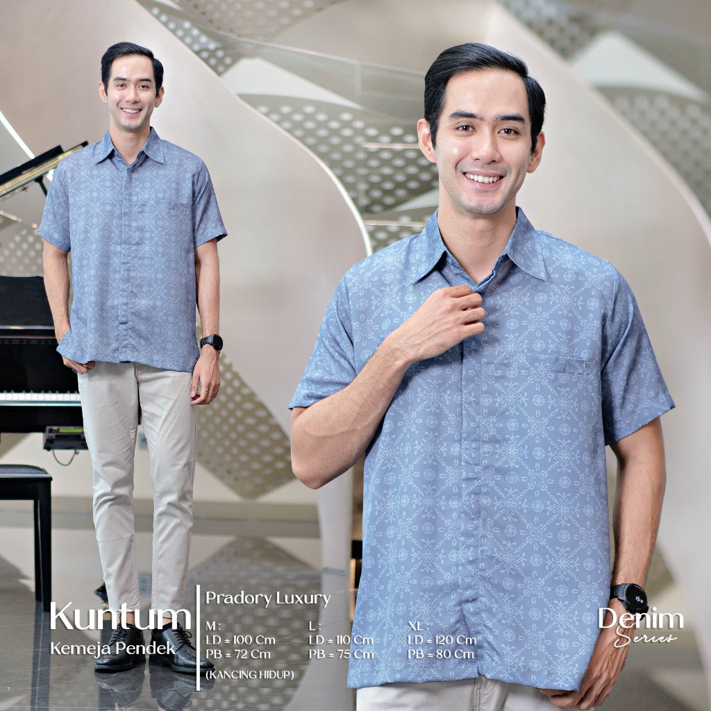 Kemeja Pendek Denim