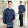 Saujana Family Sarimbit|Kemeja Panjang Navy
