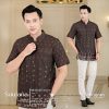 Saujana Family Sarimbit|Kemeja Pendek Mahogany
