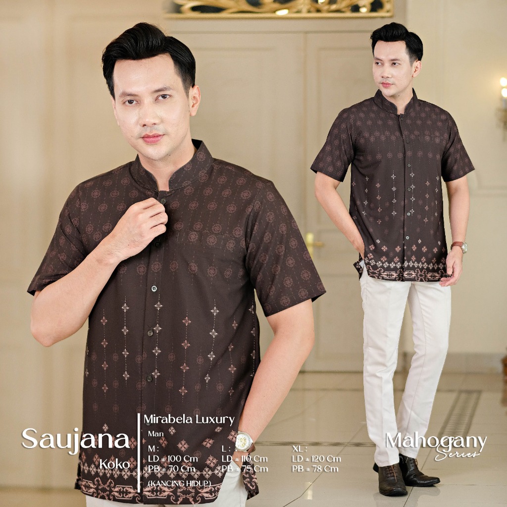 Kemeja Pendek Mahogany