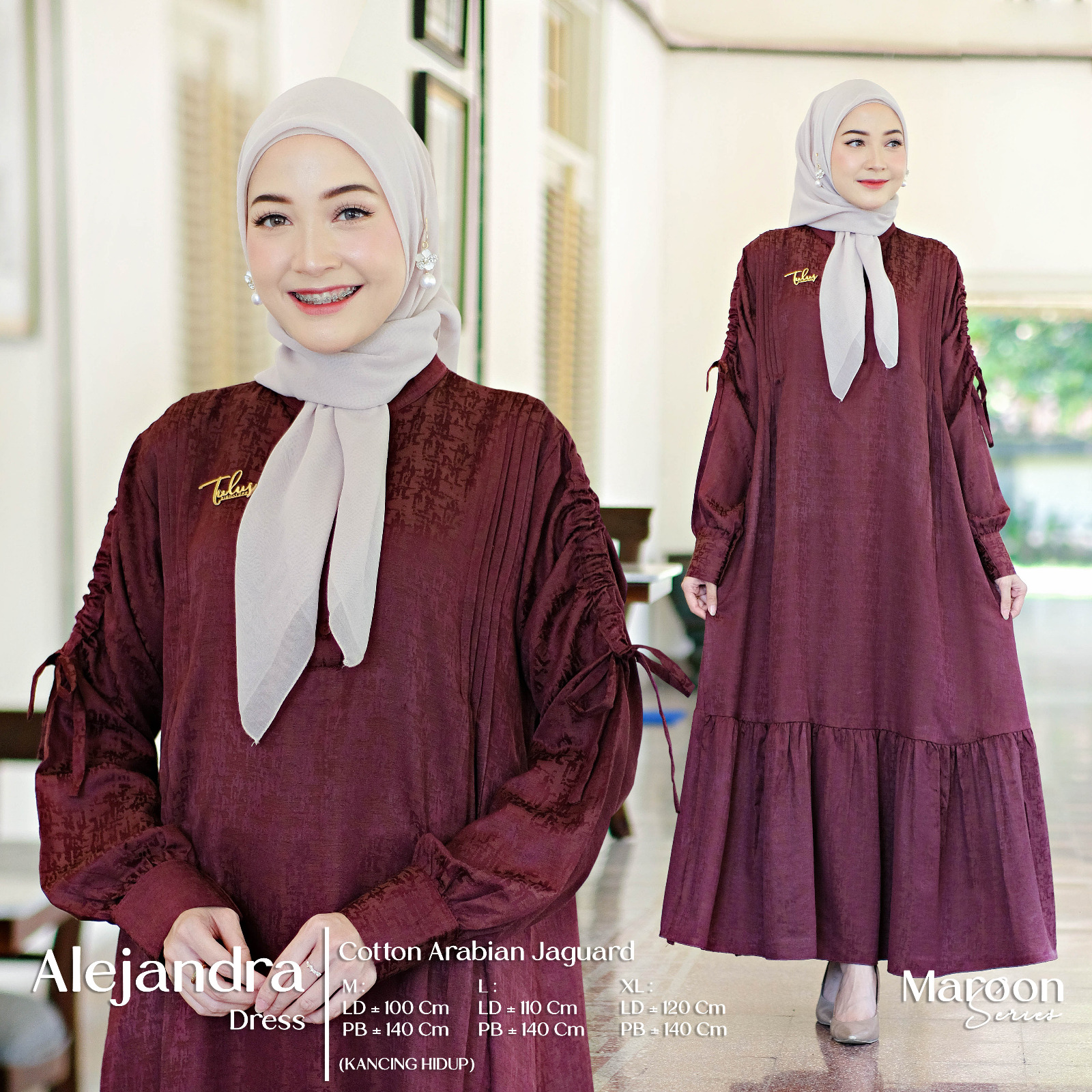 Dress Mom Maroon