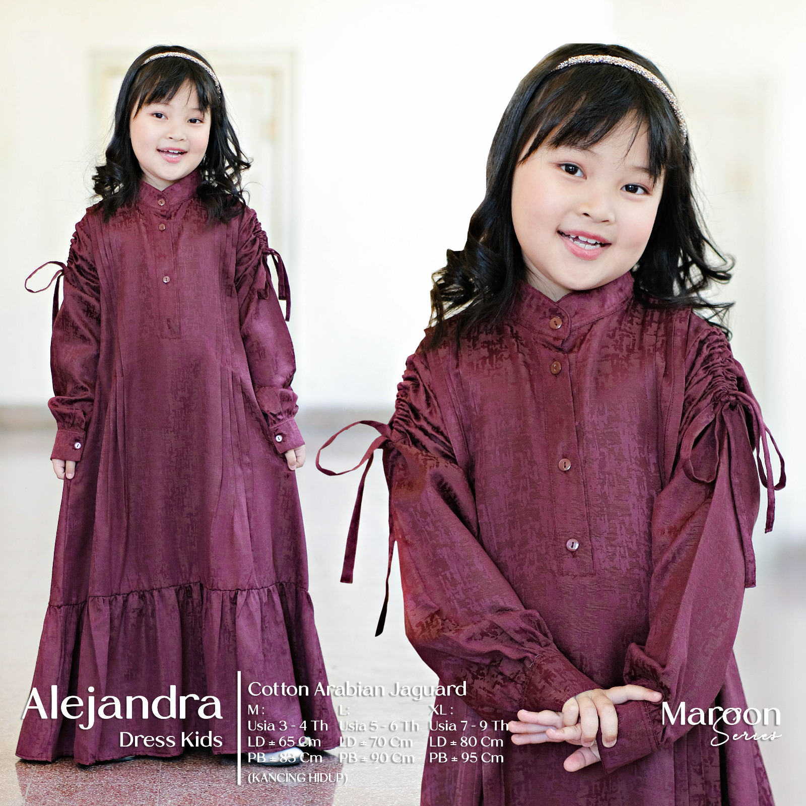 Dress Kids Maroon