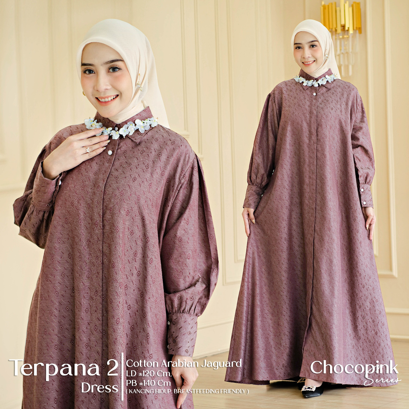 Terpana Dress #2 Chocopink