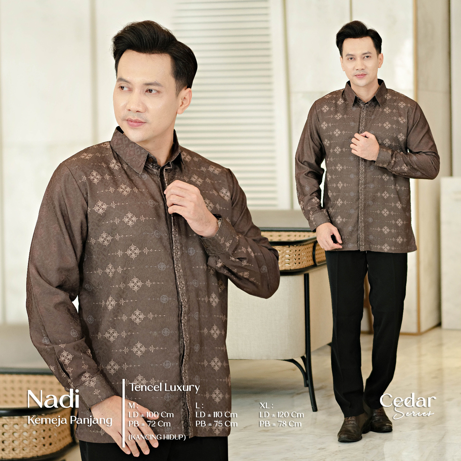 Kemeja Panjang Cedar