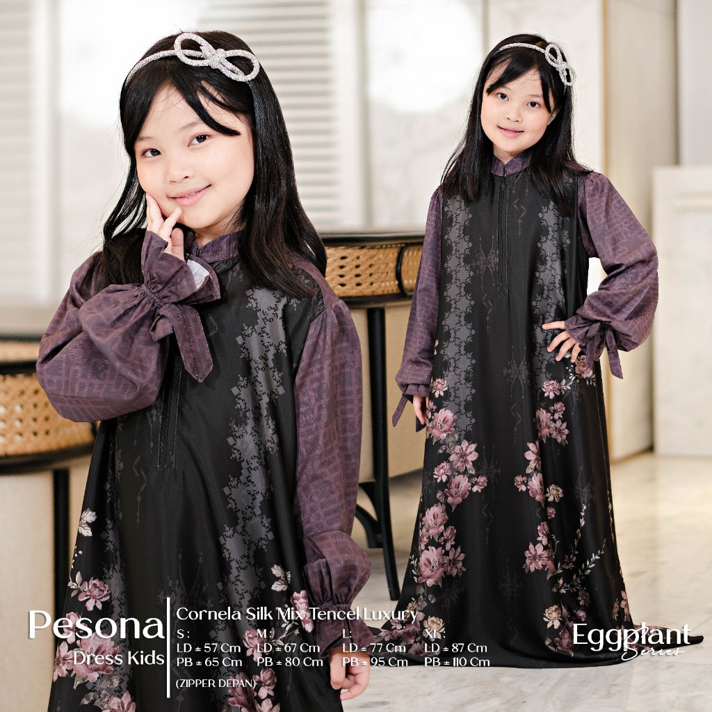Dress Kids Eggplant