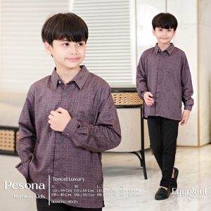 Kemeja Kids Eggplant