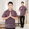 Pesona Family Sarimbit|Kemeja Pendek Eggplant
